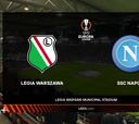 Resumen y goles del Legia vs. Nápoles de la Europa League