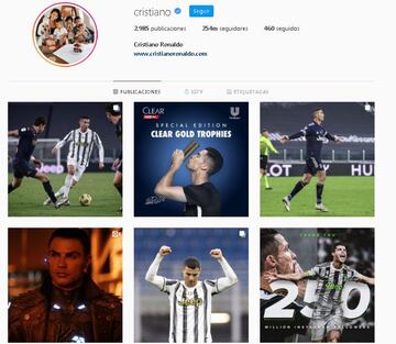 El portugués es una de las personas con mayor número de seguidores en Instagram. Su perfil es una mezcla de su vida profesional, personal y familiar.