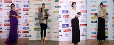 Carolina Marín ha sido reconocida en múltiples ocasiones por el diario AS, destacando cinco galardones entre 2014 y 2025, incluidos los históricos Premios AS de 2014 y 2015 y el Premio AS Deporte en Positivo 2025, que subrayan tanto su trayectoria deportiva como su impacto en el deporte español.