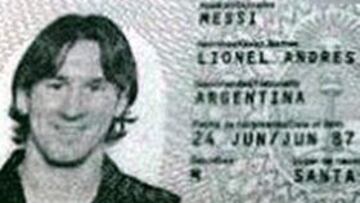Cuelgan el pasaporte de Lionel Messi en internet