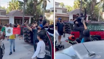 Hay indignación en Mazatlán luego de que un extranjero corrió a un albañil mexicano que se encontraba comiendo en la calle; así protestan.