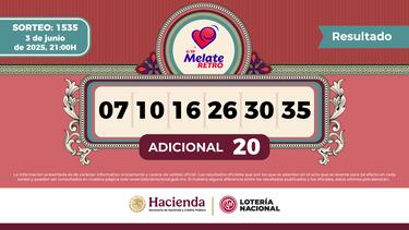 Resultados Melate Retro: números que cayeron hoy y premios del sorteo 1535 | 3 de junio del 2025