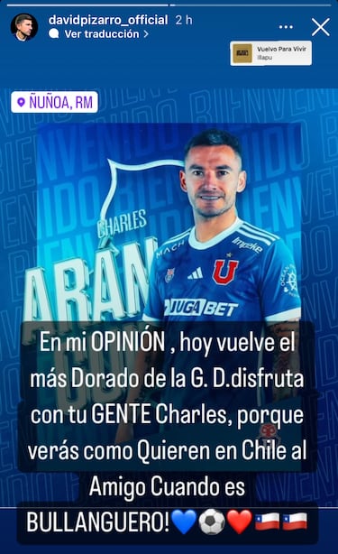 “Hoy vuelve a Chile Charles Aránguiz, el mejor de la Generación Dorada”