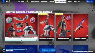 fortnite nueva skin capitan america sam wilson mcu marvel