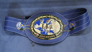 Imagen del cinturón de campeón de la EBU.