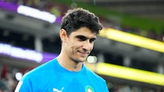 Bono goalkeeper of Morocco and Sevilla FC prior the FIFA World Cup Qatar 2022 Group F match between Canada and Morocco at Al Thumama Stadium on December 1, 2022 in Doha, Qatar. (Photo by Jose Breton/Pics Action/NurPhoto via Getty Images)