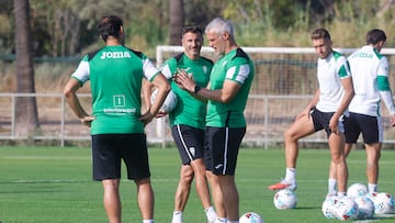 Ania, durante un entrenamiento