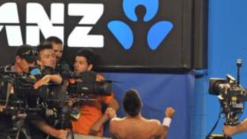 Novak Djokovic y su equipo.