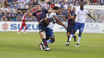 Imagen del Huesca-Zaragoza, en El Alcoraz.