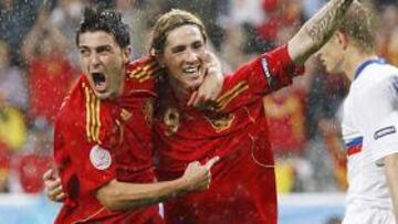 La pareja atacante Villa-Torres, la preferida por los lectores de FIFA.com