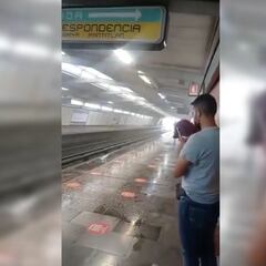 Usuarios reportan lluvia al interior del Metro Jamaica en CDMX