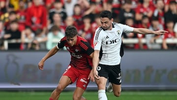 El lateral llegó en los últimos días del mercado y se ha hecho imprescindible en el once de Etxeberría. En el duelo regional de Burgos hizo un gol de delantero nato.