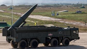 FILE PHOTO: Russian Iskander-E missile launcher operates during International Military and Technical Forum 2022 in Alabino outside Moscow, Russia August 17, 2022. REUTERS/Maxim Shemetov/File Photo