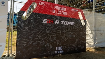 El 'Pitboard' de AS en el MXGP de Galicia.