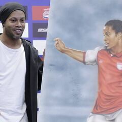 Lo mejor de la rueda de prensa de Ronaldinho en Colombia