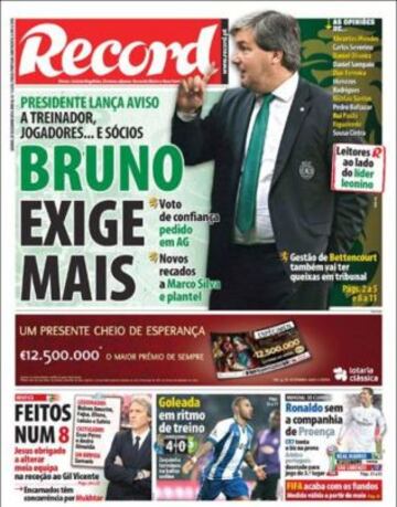 Portadas de la prensa deportiva