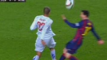 Messi, ante Miranda.