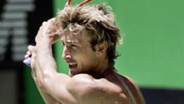 <b>ÚLTIMA PRUEBA. </B>Ferrero se someterá a un examen para ver si puede jugar frente a Zabaleta.