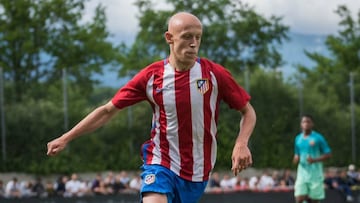 Mollejo con el Atlético.