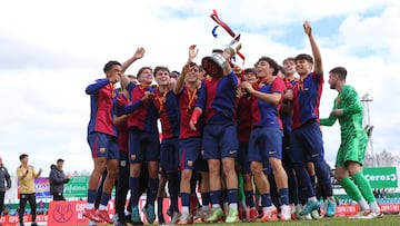 16/03/25 VILLANUEVA DE LA SERENA
COPA DEL REY JUVENIL PARTIDO FINAL
BARCELONA - REAL ZARAGOZA
ALEGRIA CELEBRACION CAMPEONES