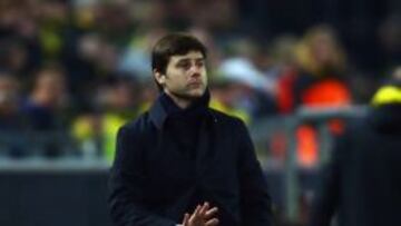 Mauricio Pochettino durante el partido frente al Dortmund en la Europa League.