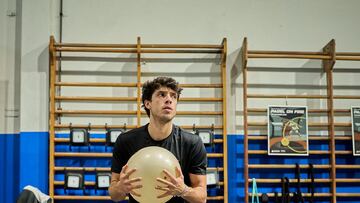 Agustin Tapia, durante la pretemporada.