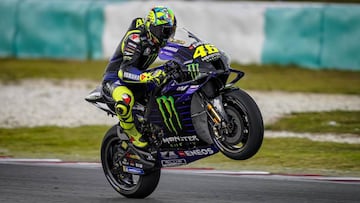 Valentino Rossi en Sepang.