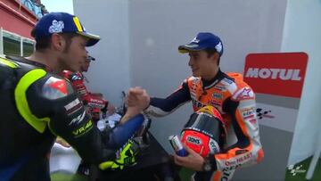 Márquez y Rossi se dieron la mano en Termas 206 después