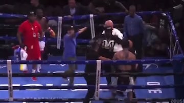 Pelea de exhibición de Floyd Mayweather termina en batalla campal