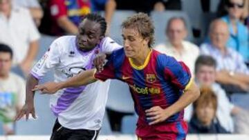 <b>PROMESA CULÉ. </b>Muniesa apenas cuenta en el Barça B. Se añade entonces a los objetivos béticos.