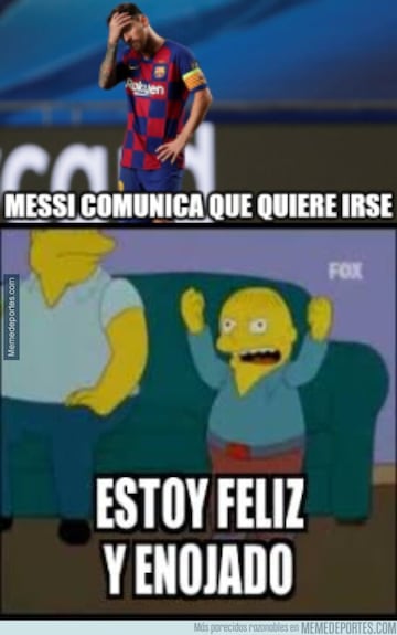 Los mejores memes de la posible marcha de Messi