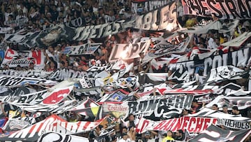 Aficionados del Corinthians durante un partido de su equipo.