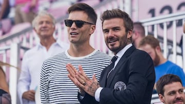 Tom Brady acudió como invitado especial en 2021 al encuentro entre Inter Miami y LA Galaxy