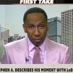 Stephen A. Smith breaks down intense courtside moment with LeBron James!