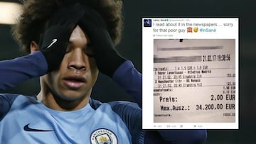 Sané arruina una apuesta de 34.200 euros y pide perdón