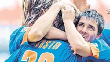 <b>EN RACHA. </b>David Villa sigue muy acertado de cara al gol y ya suma 22 goles. Y aún le quedan cuatro jornadas más de Liga.