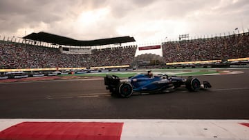 Albon, con el Williams en México.