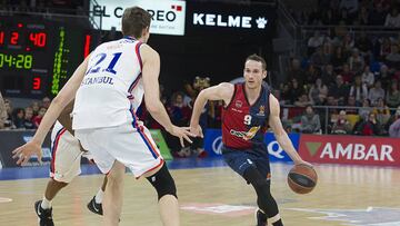 Huertas, durante el partido