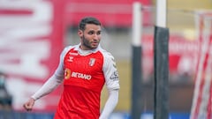 Abel Ruiz, durante un partido del SC Braga.