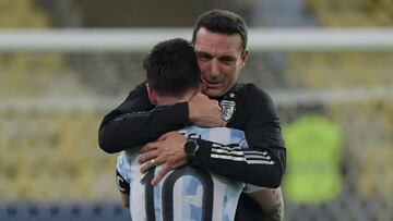 De Lionel a Lionel: el abrazo del triunfo argentino