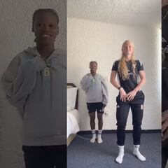 Jugadoras de Tigres, Noxolo Cesane y Riley Grace se vuelven viral con baile en redes sociales