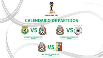 México, ante Alemania, Vanuatu y Venezuela en el Mundial Sub-20