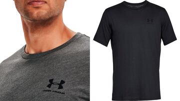 Camiseta negra Under Armour para hombre.