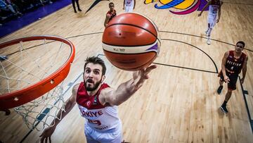 Furkan Aldemir, durante el partido entre Turquía y Bélgica del Eurobasket.