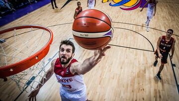 Furkan Aldemir, durante el partido entre Turqu&iacute;a y B&eacute;lgica del Eurobasket.