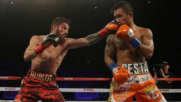 Jorge Linares derrotó a Mercito Gesta por el WBA del peso ligero.