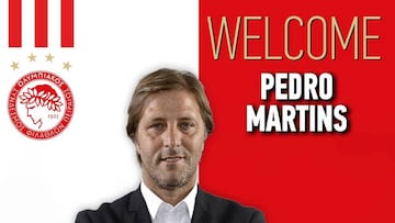 Pedro Martins, anunciado como nuevo entrenador del Olympiacos