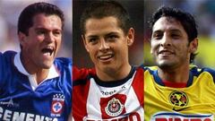 Carlos Hermosillo, Chicharito Hern&aacute;ndez y &Aacute;ngel Reyna.