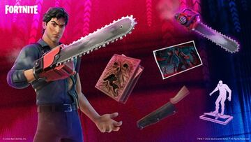 Arte oficial de Ash Williams en Fortnite