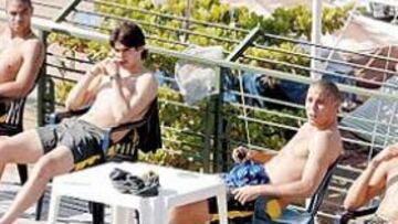 <b>CIENTOS DE FANS</B>. Ronaldo fue la estrella de la concentración.